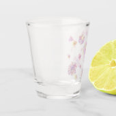 Waterverf van het lentesolflenpatroon shot glas (Links)