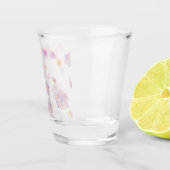 Waterverf van het lentesolflenpatroon shot glas (Rechts)