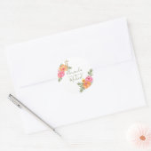 Waterverf van het lenteviendrik ronde sticker (Envelop)