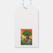 Waterverf van het leven dans Joy Love Art Cadeaulabel (Achterkant)