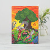 Waterverf van het leven dans Joy Love Art Kaart (Staand voorkant)