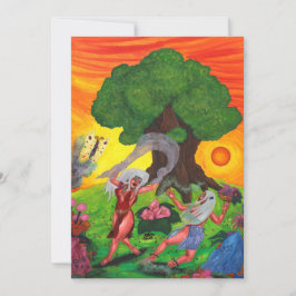 Waterverf van het leven dans Joy Love Art Kaart