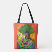 Waterverf van het leven dans Joy Love Art Tote Bag (Achterkant)
