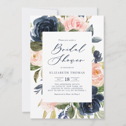 Waterverf van het Lijst van het Vrijgezellenfeest Kaart (Voorkant)