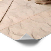 Waterverf van het Lincoln Memorial in Louisville Poster (Hoek)