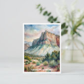 Waterverf van het Nationaal Park Guadalupe Mountai Briefkaart (Staand voorkant)