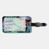 Waterverf van het paradijs | Monogram Bagagelabel (Achterkant horizontaal)