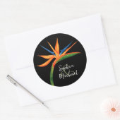 Waterverf van het Paradijs Ronde Sticker (Envelop)