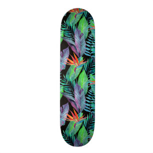 Waterverf van het paradijs skateboard