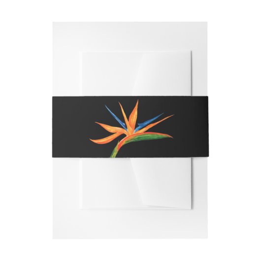 Waterverf van het Paradijs Uitnodigingen Wikkel (Voorkant Voorbeeld)