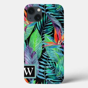 Waterverf van het paradijs Voeg je Initiaal toe Case-Mate iPhone Case