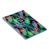 Waterverf van het paradijs | Voeg je Initiaal toe Notitieboek (Rechterzijde)