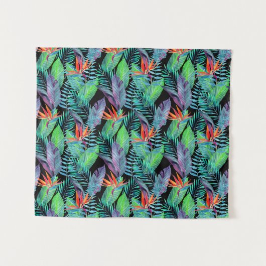 Waterverf van het paradijs wandkleed (Voorkant (horizontaal))