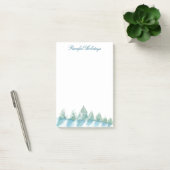 Waterverf van het Peaceful Winter Forest kerst Post-it® Notes (Kantoor)
