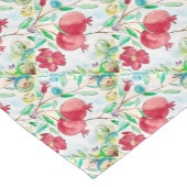 Waterverf van het roodgeperst fruitpatroon korte tafelloper (Hoek)