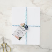 Waterverf van het roze Baby shower van de zeemacht Cadeaulabel (Met Touw)
