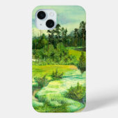 waterverf van het schilderen van de groene vallei Case-Mate iPhone case (Achterkant)