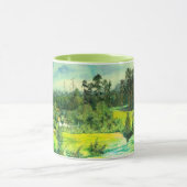waterverf van het schilderen van de groene vallei mok (Midden)