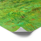 waterverf van het schilderen van de groene vallei poster (Hoek)