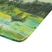 waterverf van het schilderen van de groene vallei snijplank (Hoek)