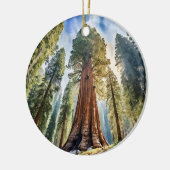 Waterverf van het Sherman Sequoia National Park Keramisch Ornament (Links)