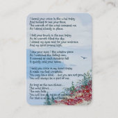 Waterverf van het vogelmeer visitekaartje (Voorkant)