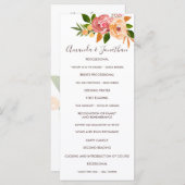 Waterverf van het voorjaar programmakaart (Voorkant / Achterkant)