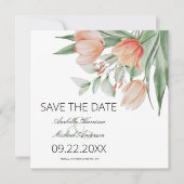 Waterverf van het voorjaar save the date (Voorkant)