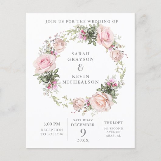 Waterverf van het voorjaar van Floral Flyer (Voorkant)