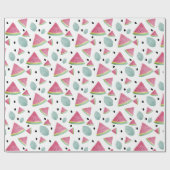 Waterverf van het watermelonpatroon met handbeschi cadeaupapier (Vlak)