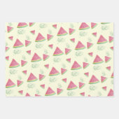 Waterverf van het watermelonpatroon met handbeschi inpakpapier vel (Voorkant 3)