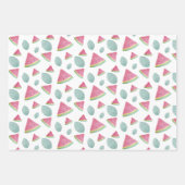 Waterverf van het watermelonpatroon met handbeschi inpakpapier vel (Voorkant)