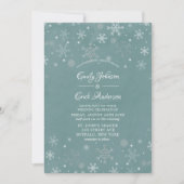 Waterverf van het winterseizoen Witte sneeuwvlokke Kaart (Voorkant)