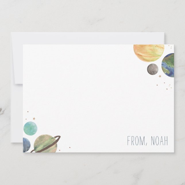 Waterverf van het zonnestelsel (Voorkant)