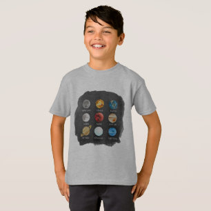 Waterverf van het zonnestelsel Kinder TShirt