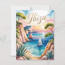 Waterverf van Ibiza