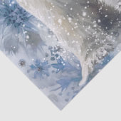 Waterverf van ijsbeer en welp tissuepapier (Detail)