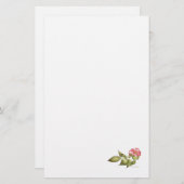 Waterverf van in het wild levende rozen briefpapier (Voorkant / Achterkant)