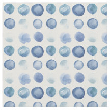 Waterverf van indigo Circles Fabric van Margaret J