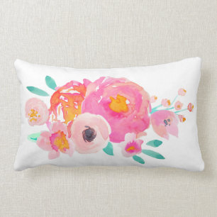 Waterverf van Indy Bloom Floral Pillow Kussen