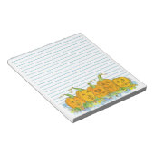 Waterverf van Jack-O-Lantern Pumpkins Halloween Notitieblok (Schuin)