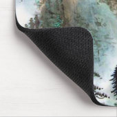 Waterverf van Japanse bergen Muismat (Hoek)