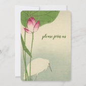 Waterverf van Japanse vogelpest Kaart (Achterkant)