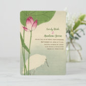 Waterverf van Japanse vogelpest Kaart (Staand voorkant)