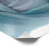 Waterverf van Jezus in gebed Perfect Poster (Hoek)