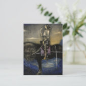 waterverf van John Bauer "A Knight Rode Up" Briefkaart (Staand voorkant)