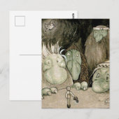 waterverf van John Bauer "The Boy and the Trolls" Briefkaart (Voorkant / Achterkant)