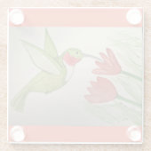 Waterverf van kalkoenen glazen onderzetter (Achterkant)