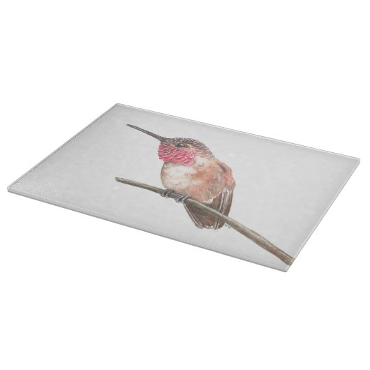 Waterverf van kalkoenen snijplank (Hoek)