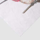 Waterverf van kalkoenen tissuepapier (Detail)